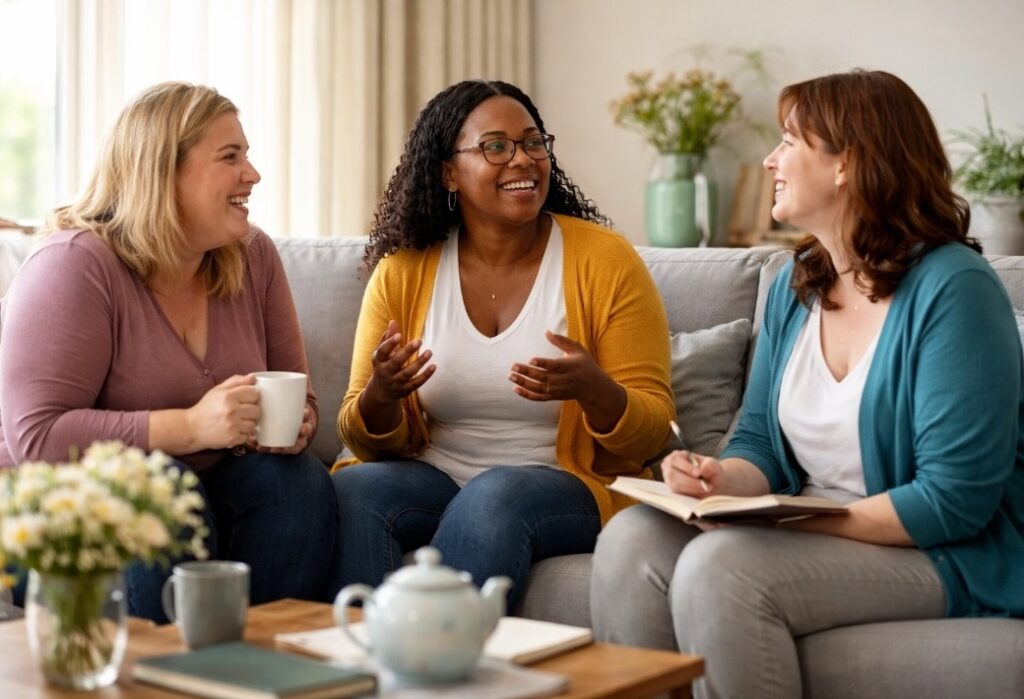 Women with lipoedema in the lipoedema lounge