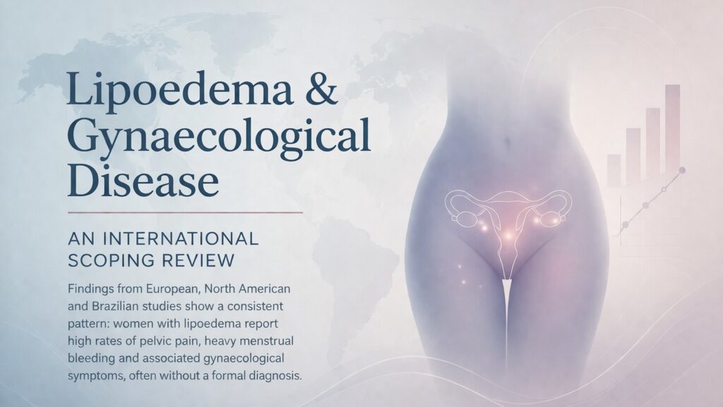 Lipoedema and gynaecological disease scoping review showing reproductive symptom patterns and international cohort data
